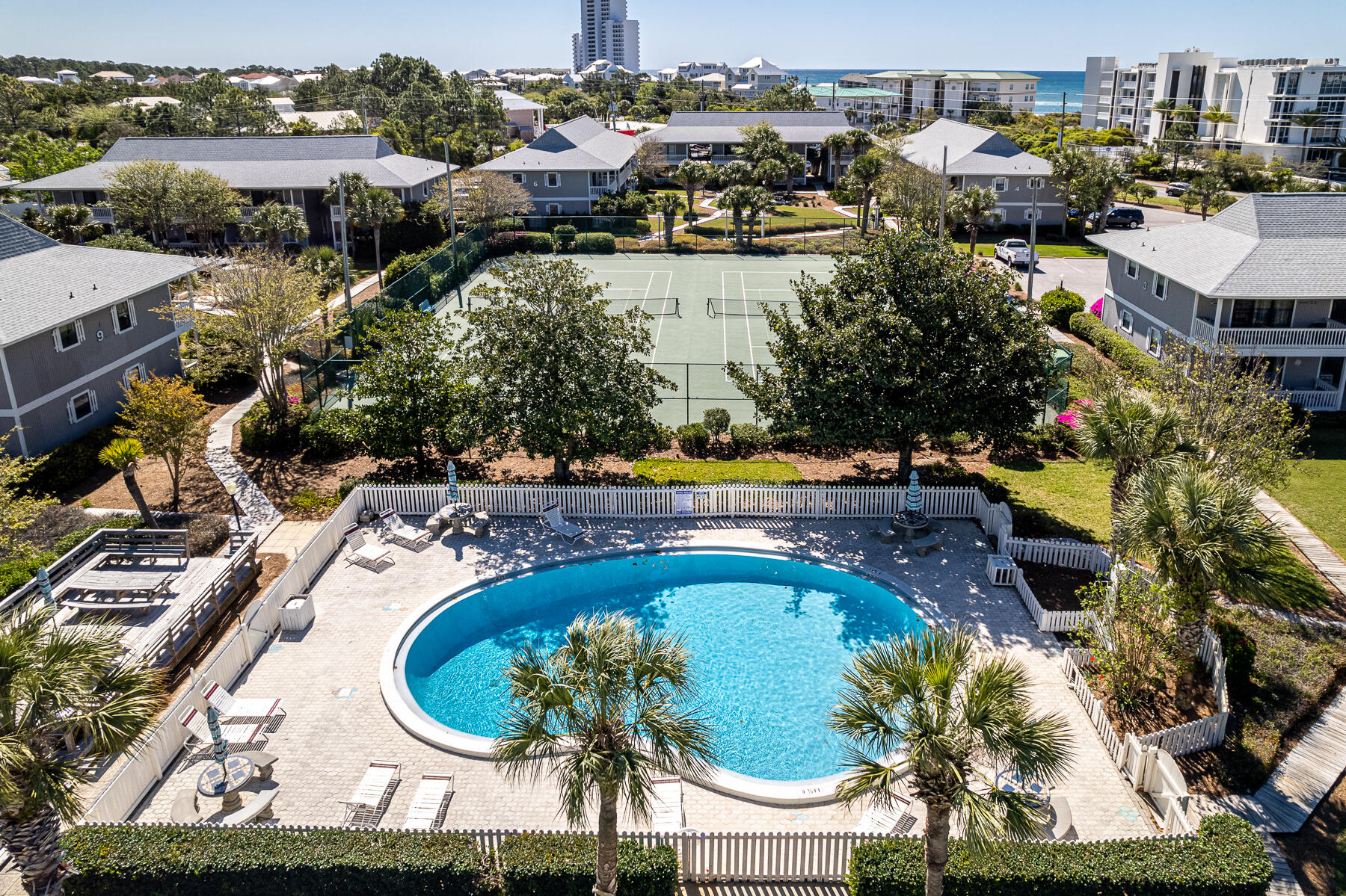 3799 East County Highway 30A, Unit D10 Santa Rosa Beach, FL 32459 - Photo 1 of 42 an aerial view of residential houses with outdoor space