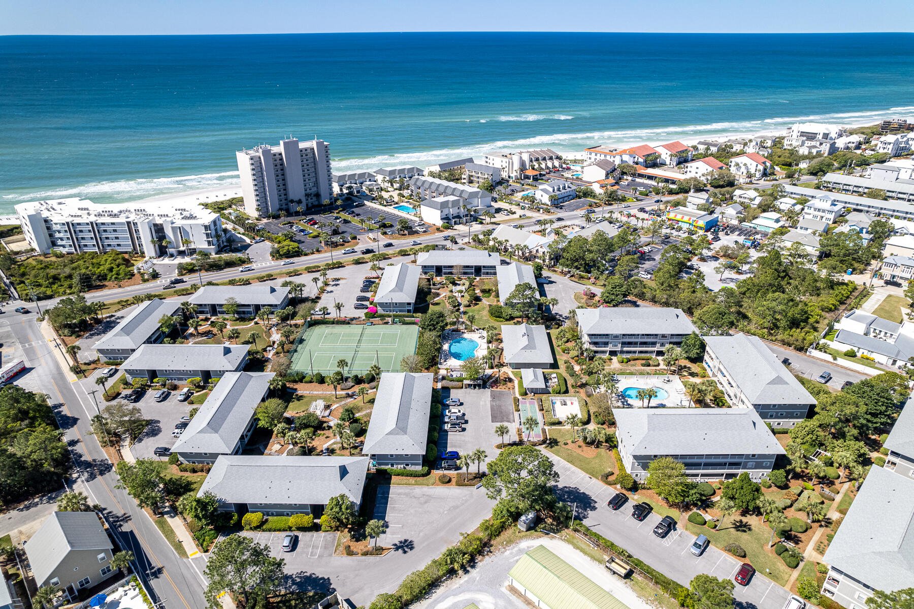 3799 East County Highway 30A, Unit D10 Santa Rosa Beach, FL 32459 - Photo 7 of 42 an aerial view of residential houses with outdoor space