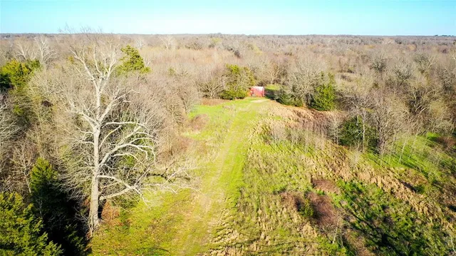 a bathroom with a small yard