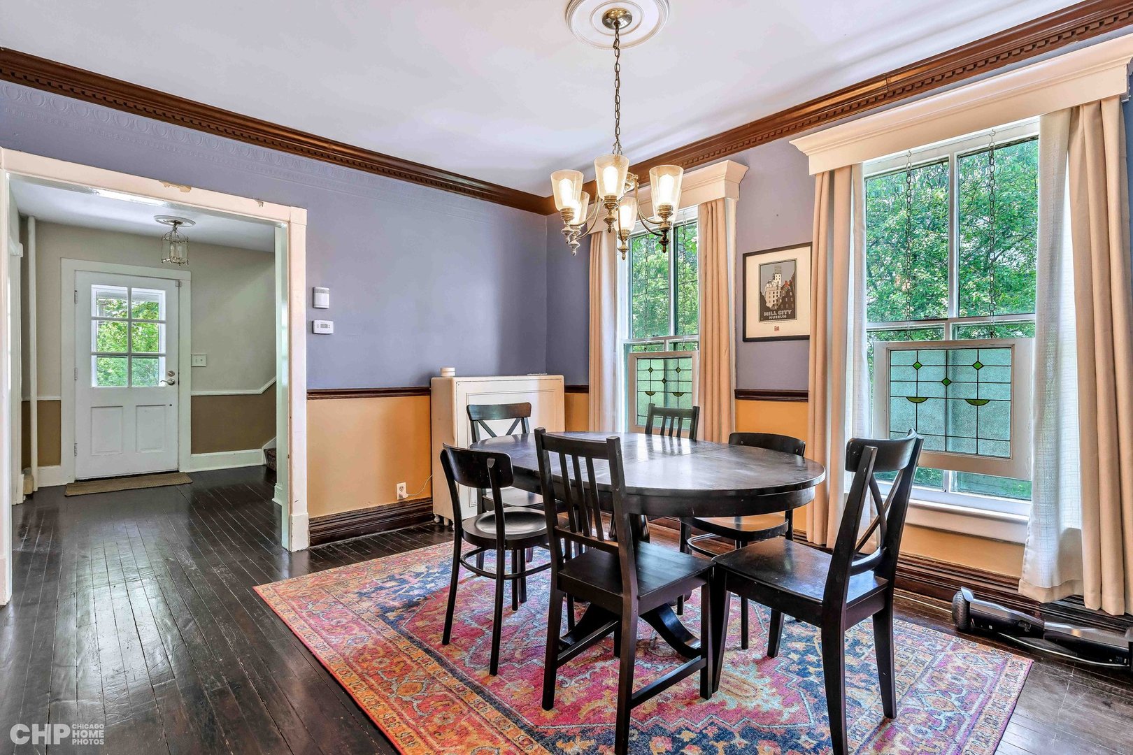 936 Spruce Street Winnetka, IL 60093 - Photo 7 of 38 a view of a dining room with furniture window and wooden floor
