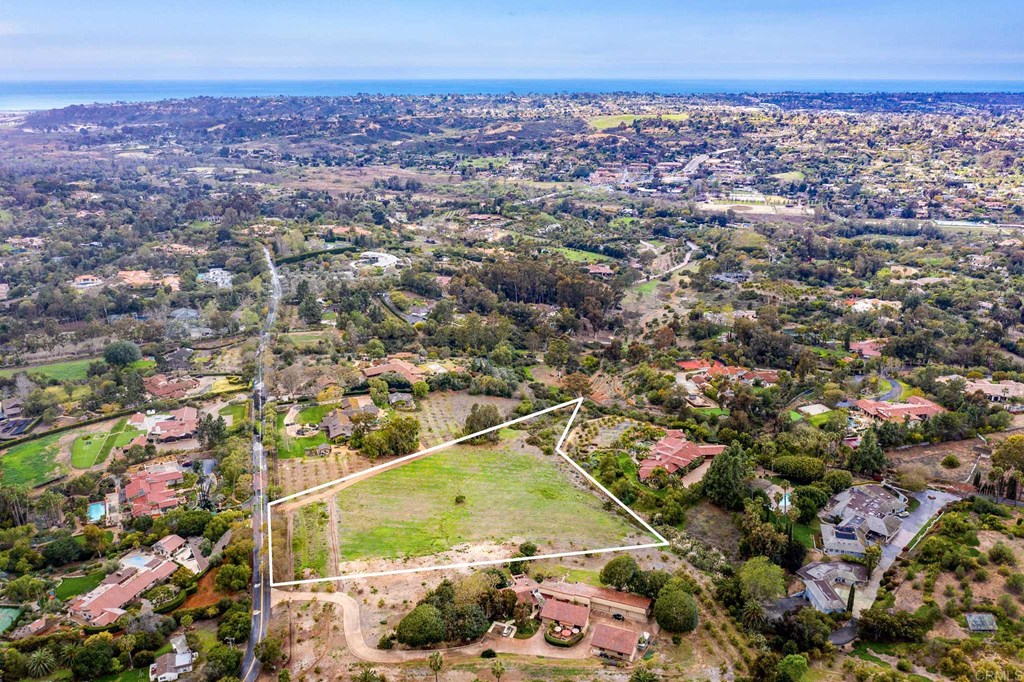 Los Morros Rancho Santa Fe, CA 92067 - Photo 2 of 11 The stunning lot will easily accommodate a sizable One Level Estate with lovely Westerly Vistas.