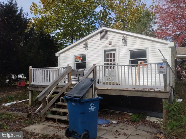 a view of a house with a deck