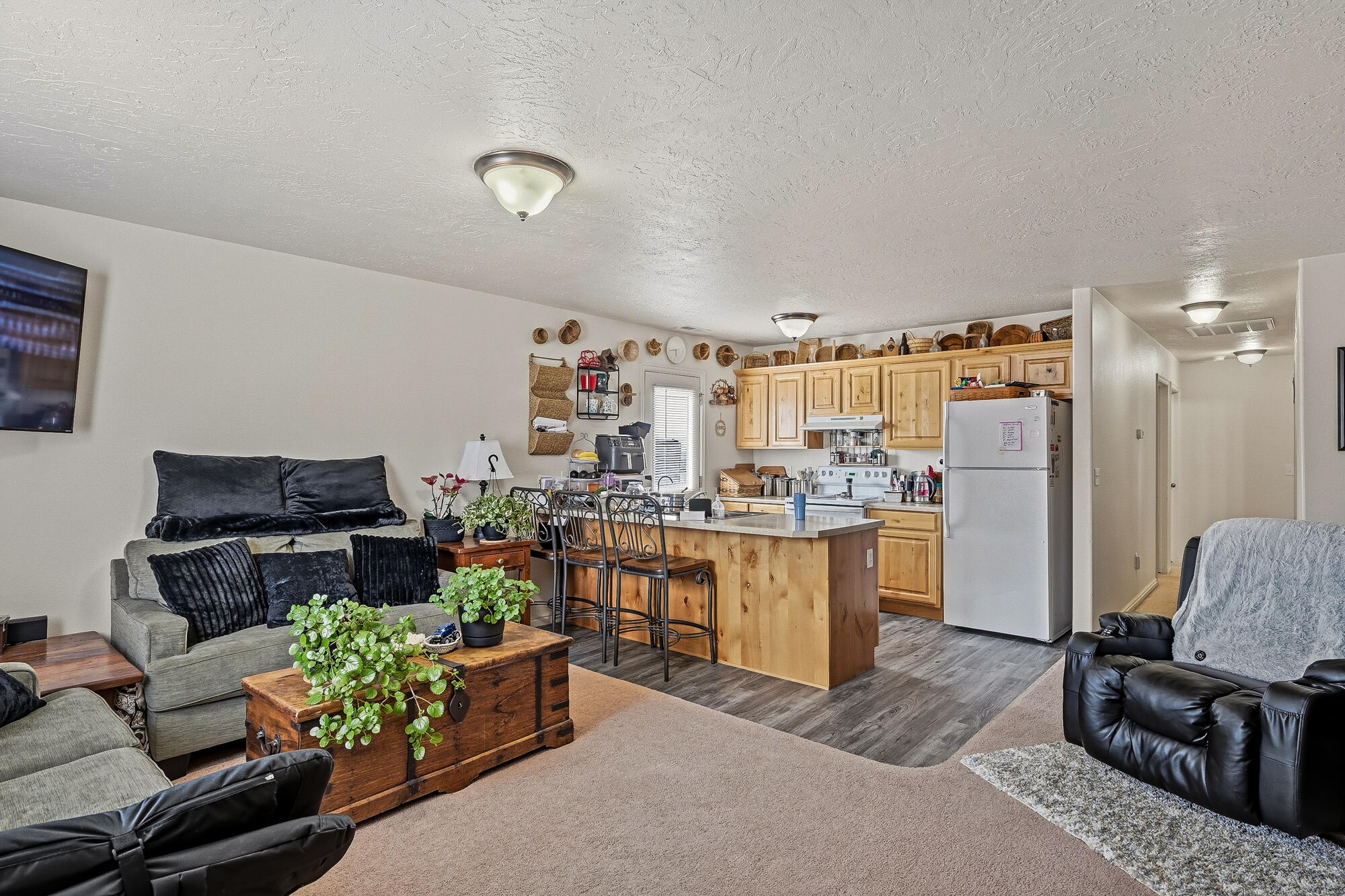 577-593 East Nichols Canyon Road, Unit 577579 & 591593 RV GARAGE Cedar City, UT 84721 - Photo 10 of 102 All four units feature an open concept living room/kitchen.