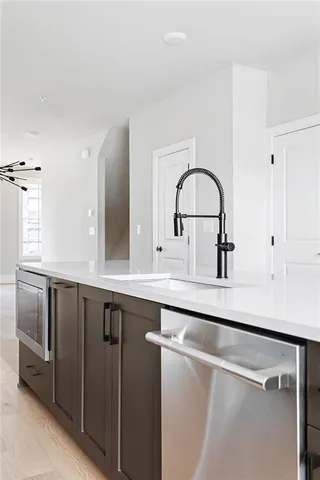 a close view of sink and tap