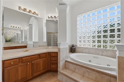 a bathroom with a shower and a shower