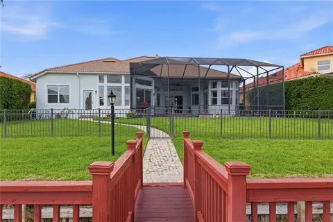a view of a balcony with chairs