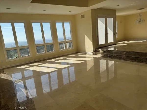 a view of a hallway with entryway