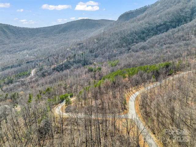 a view of a lake with a mountain in the background