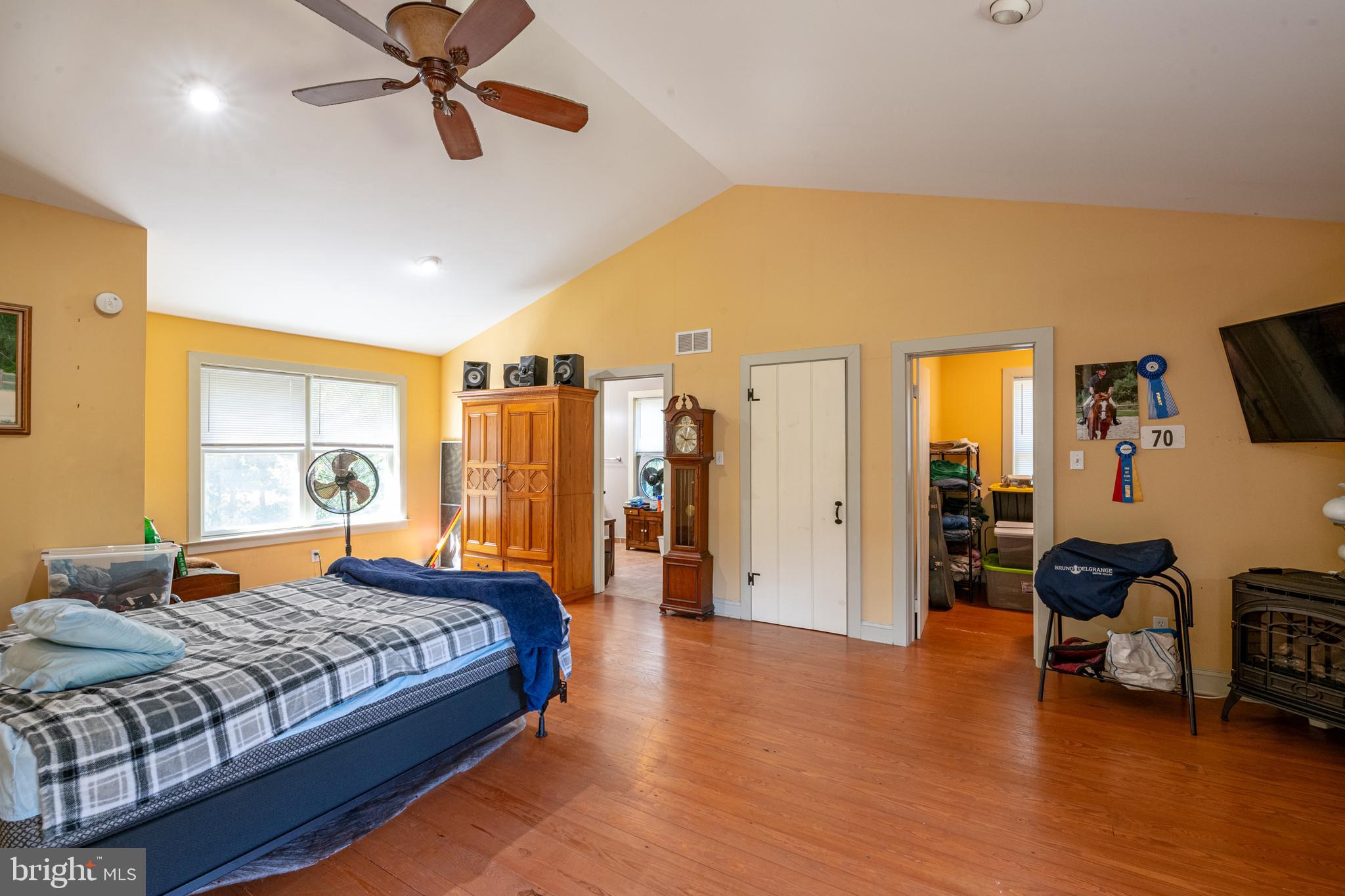 700 Fabers Road Reading, PA 19606 - Photo 19 of 33 a bedroom with a bed and wooden floor