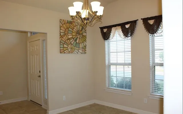 a view of a door in the house