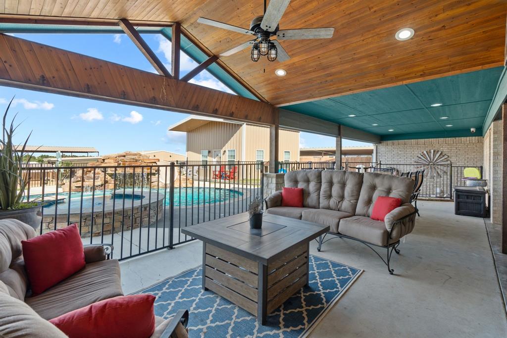 4320 Farm To Market 920 Weatherford, TX 76088 - Photo 33 of 39 a outdoor living space with patio furniture and a potted plant