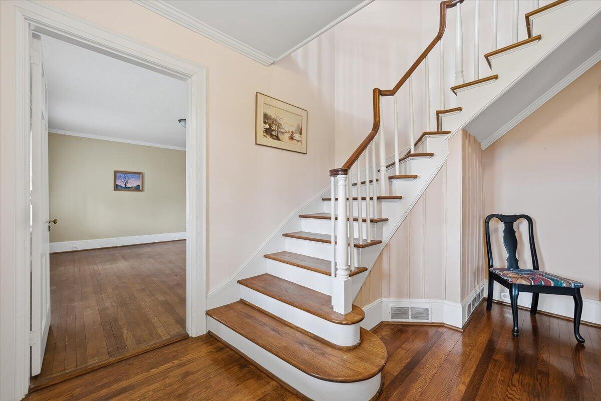 9419 Franklin Street Ferrum, VA 24088 - Photo 5 of 100 a view of entryway and hall with wooden floor