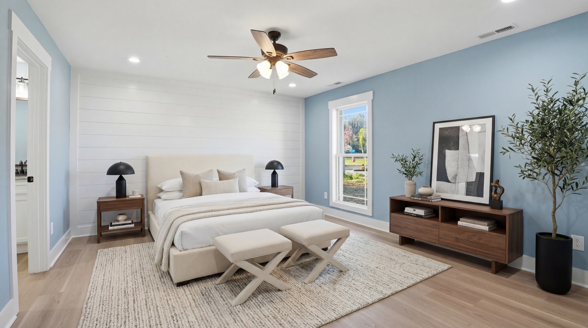 104 Division Street Normandy, TN 37360 - Photo 16 of 48 a bedroom with a bed and wooden floor