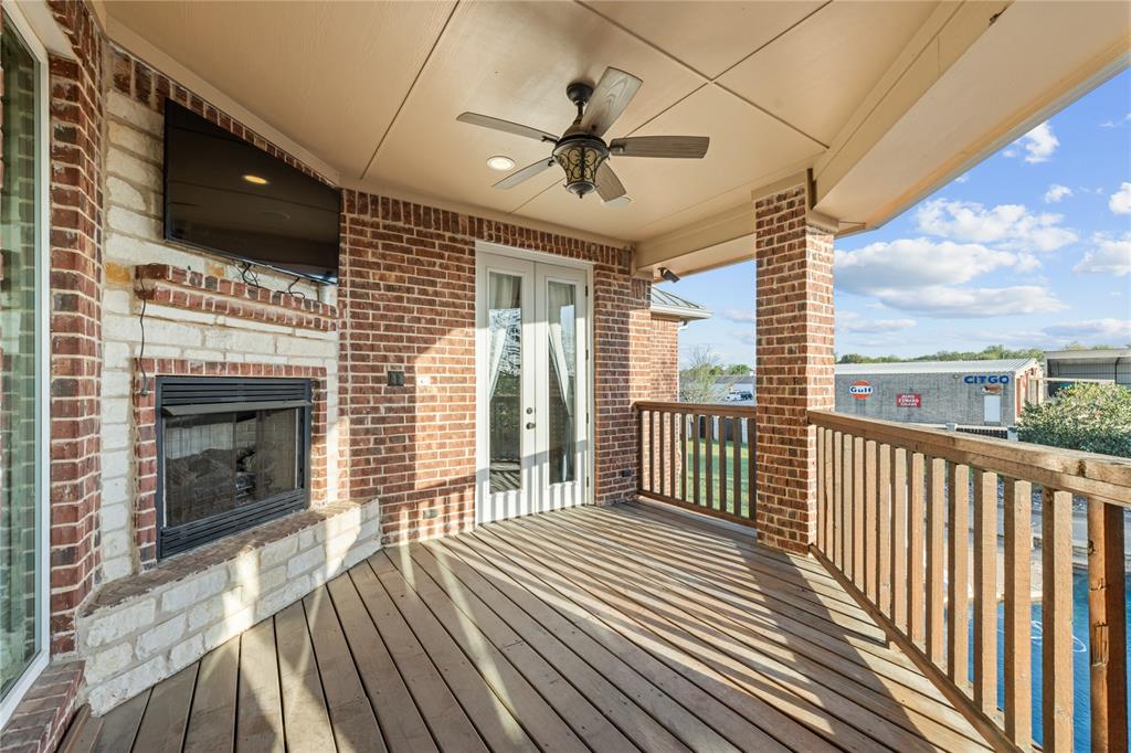 6925 Sky Road Joshua, TX 76058 - Photo 23 of 37 Upstairs deck off of the master bedroom. This overlooks the POOL.