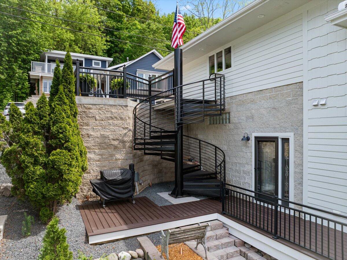 4763 Fontana Beach Road, Unit 4762 Polk, WI 53086 - Photo 11 of 100 Industrial Spiral Staircase