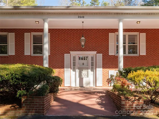 a front view of a house