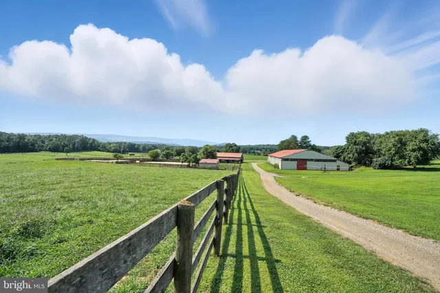 a view of a grassy field