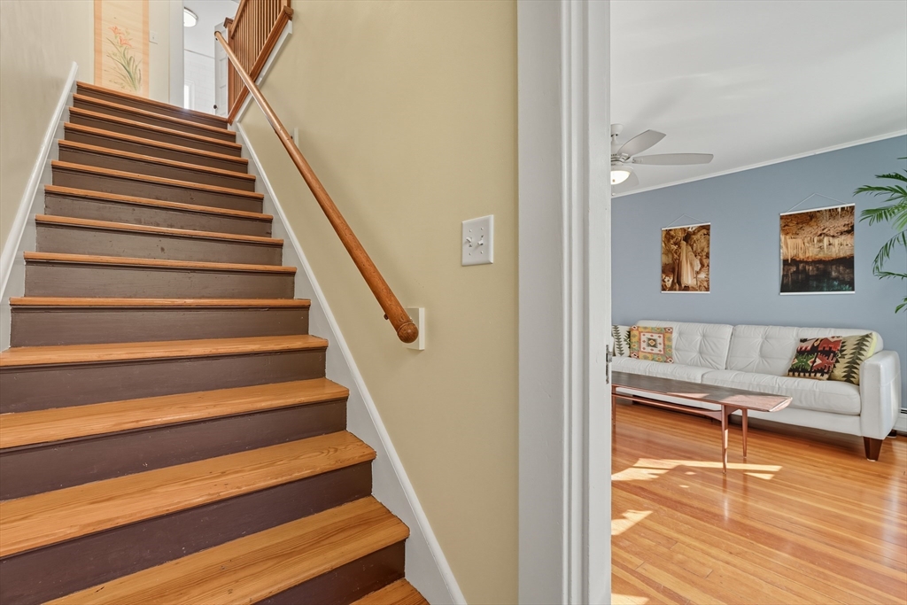 5 Grant Street, Unit 5 Easthampton, MA 01027 - Photo 17 of 36 a view of entryway and hall with wooden floor