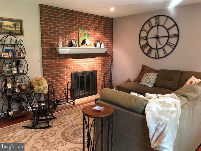 419 Ellisdale Road Chesterfield, NJ 08515 - Photo 14 of 39 Living Room Fireplace