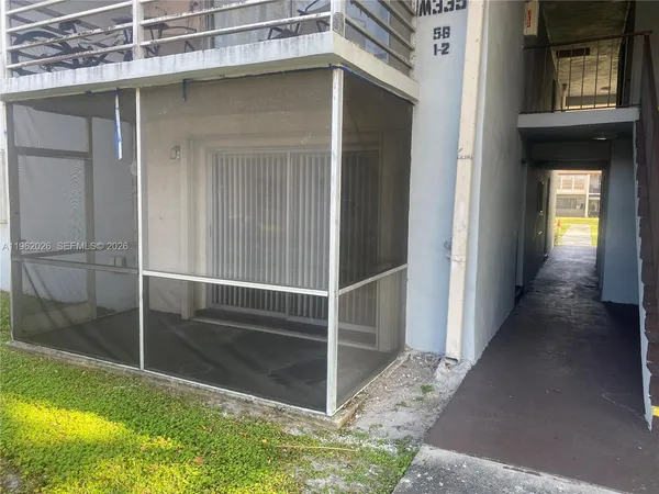 a view of front door