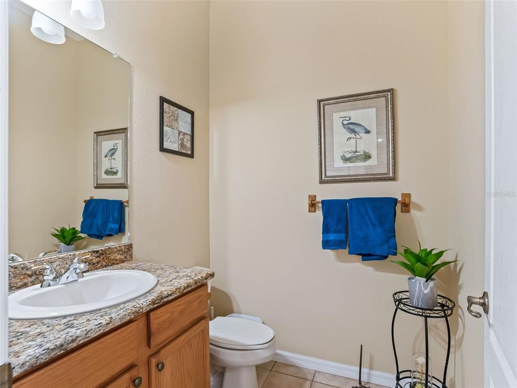 11670 Southeast 6th Street Williston, FL 32696 - Photo 26 of 63 a bathroom with a granite countertop sink and a mirror