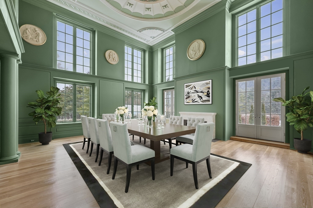 209 Blue Hill Road Great Barrington, MA 01230 - Photo 7 of 42 a dining room with furniture and a clock