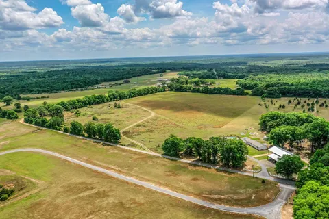 a view of a lake from a yard
