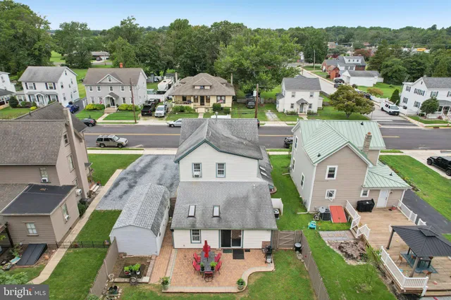 an aerial view of a city