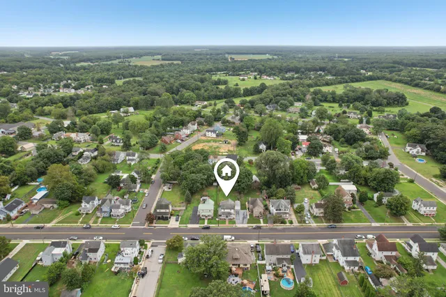 an aerial view of city