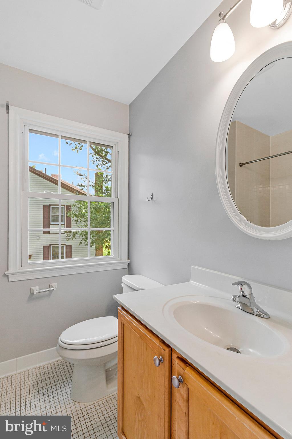 8020 Sleepy View Lane Springfield, VA 22153 - Photo 33 of 53 a bathroom with a sink toilet and mirror