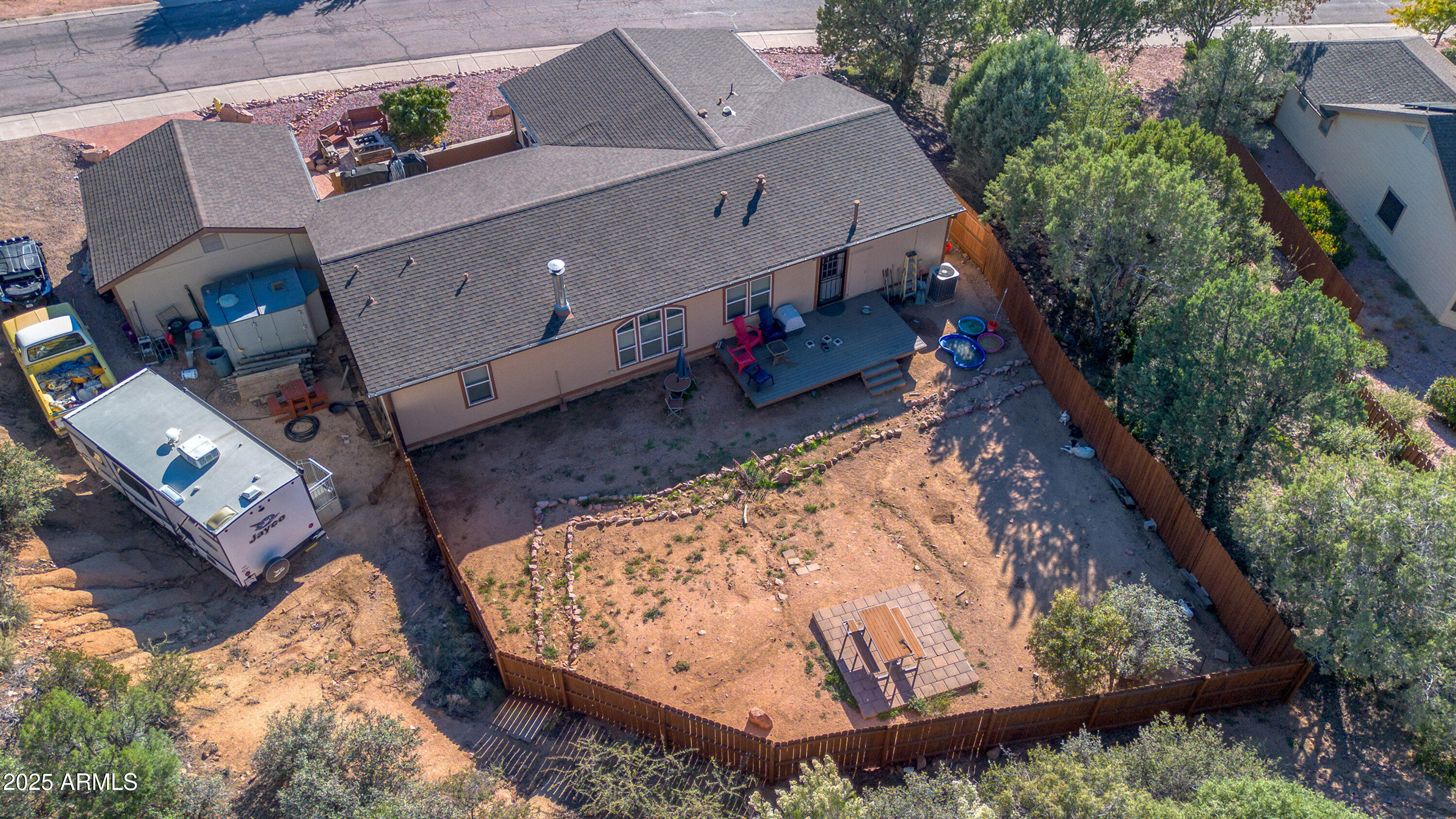 1008 West Rim View Road Payson, AZ 85541 - Photo 24 of 25 an aerial view of a house with a yard