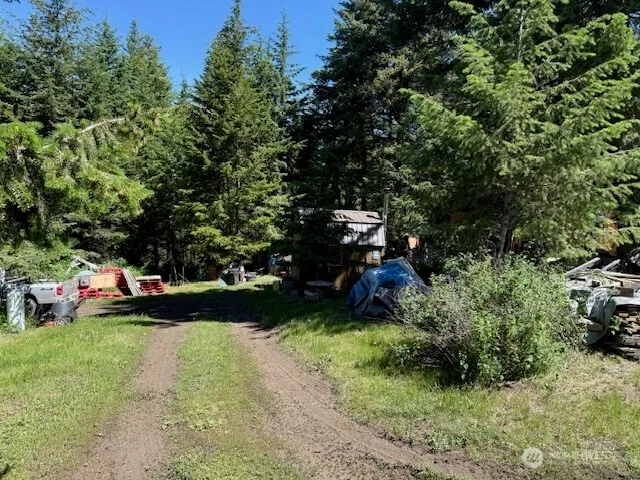 a view of yard with green space