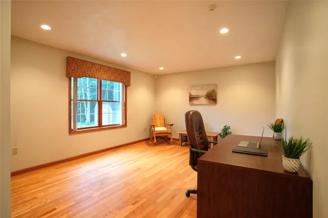 a room with furniture and a window