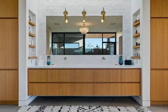 a view of living room with a baby crib