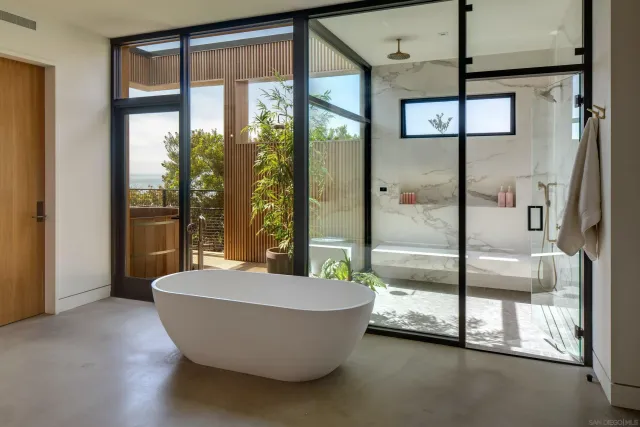 a room with table and chairs