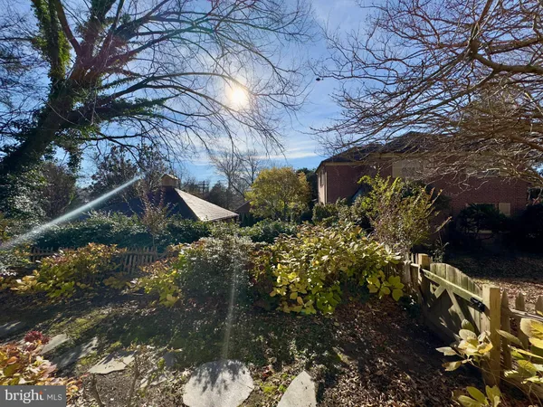 a backyard of a house