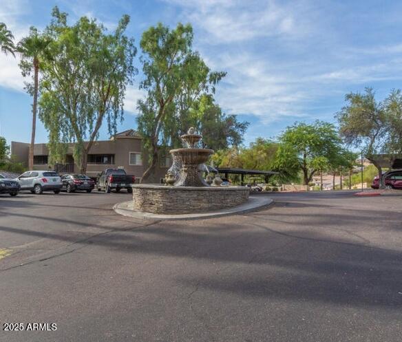 a view of street with houses
