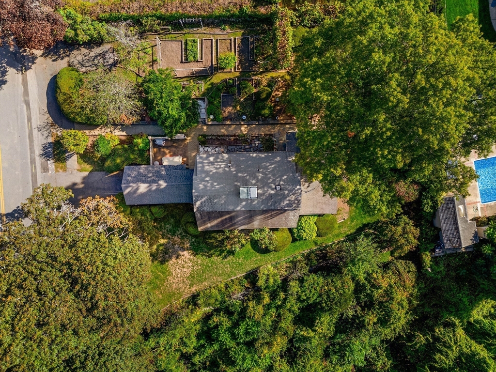 62 Longview Drive Marblehead, MA 01945 - Photo 41 of 42 an aerial view of a house with a yard and garden