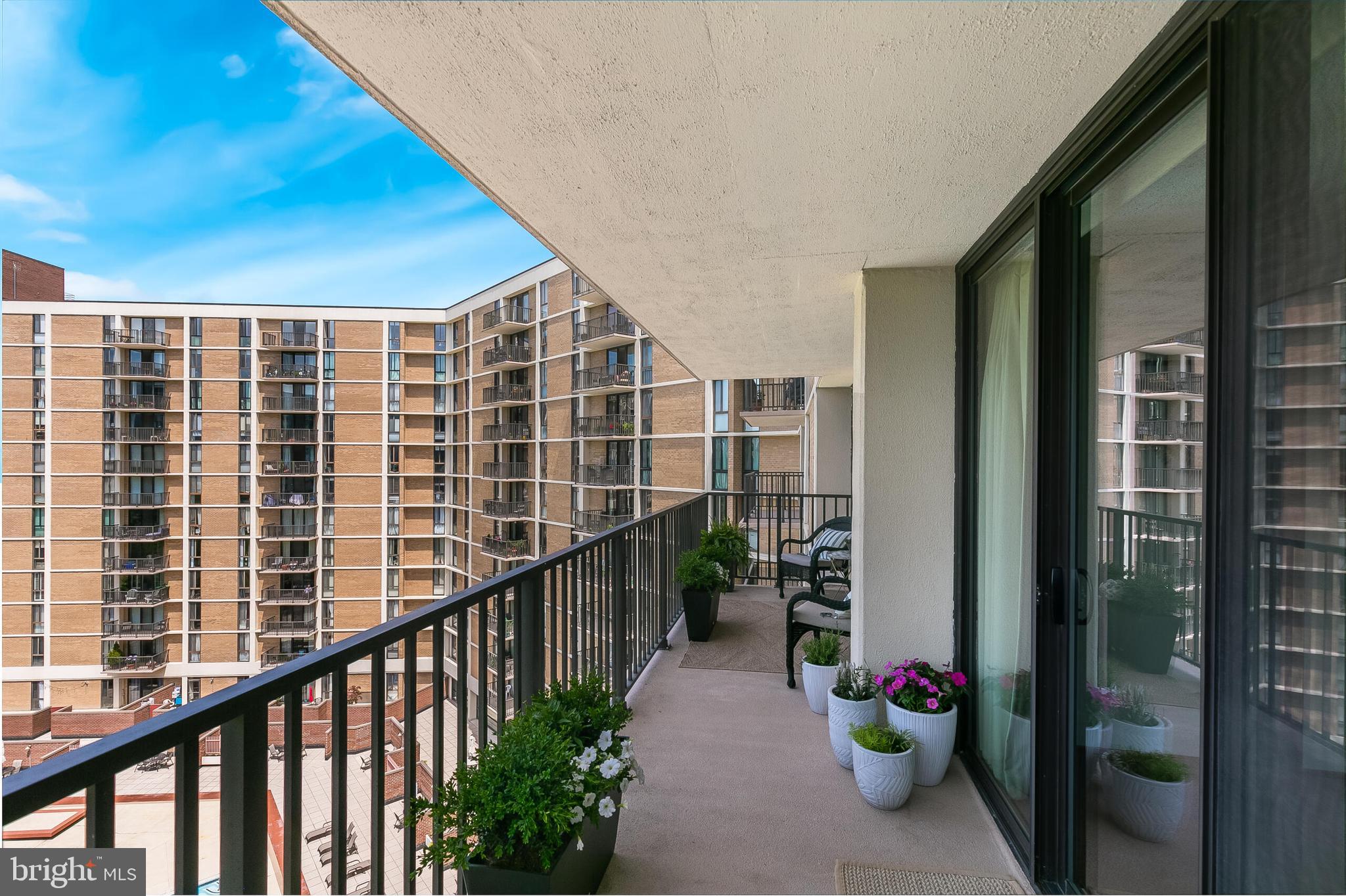 6800 Fleetwood Road, Unit 802 McLean, VA 22101 - Photo 14 of 39 Balcony off dining room and owner's suite