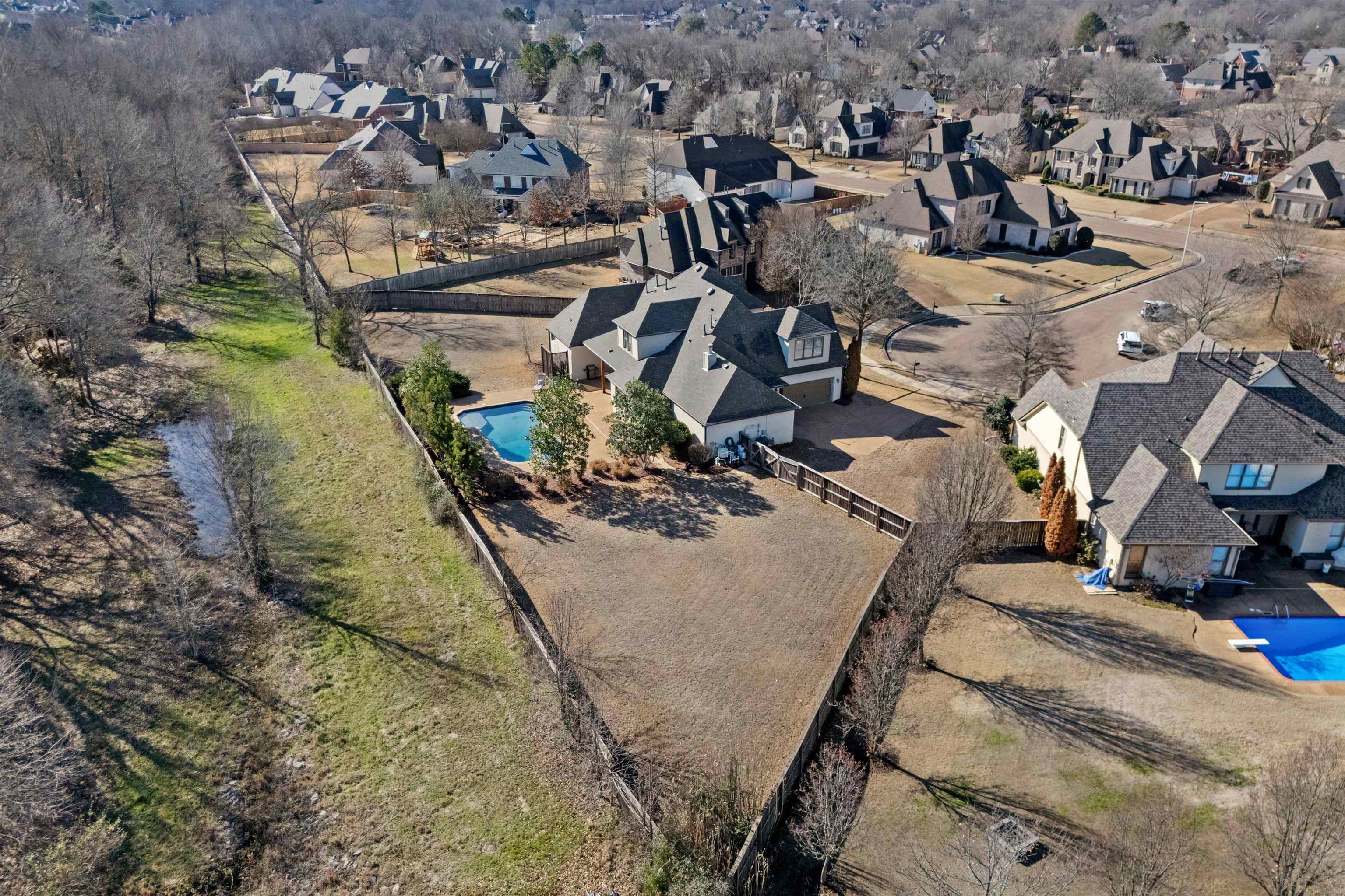 639 Critz Cove Collierville, TN 38017 - Photo 35 of 40 an aerial view of a residential houses with outdoor space