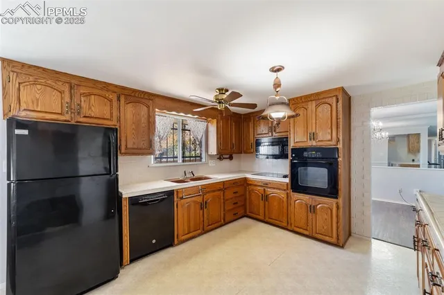 a kitchen with cabinets a sink and stainless steel appliances