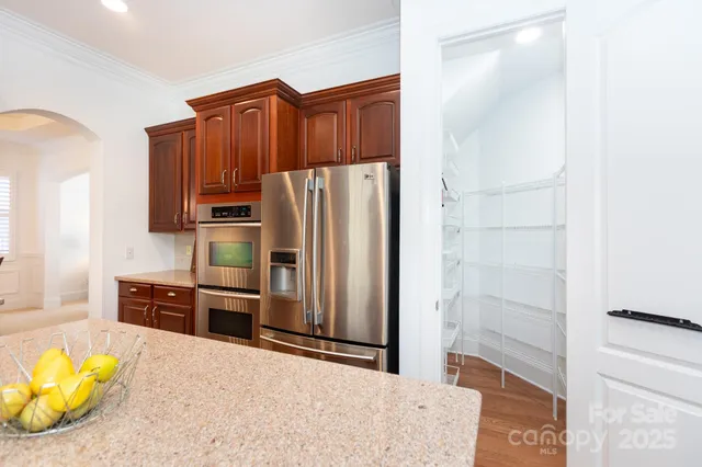 view of kitchen with wooden floor