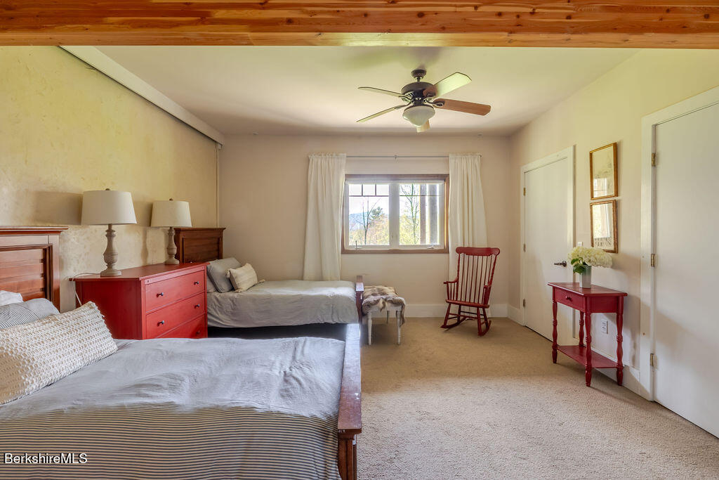 142 Rote Hill Road Sheffield, MA 01257 - Photo 31 of 40 a bedroom with furniture and a window