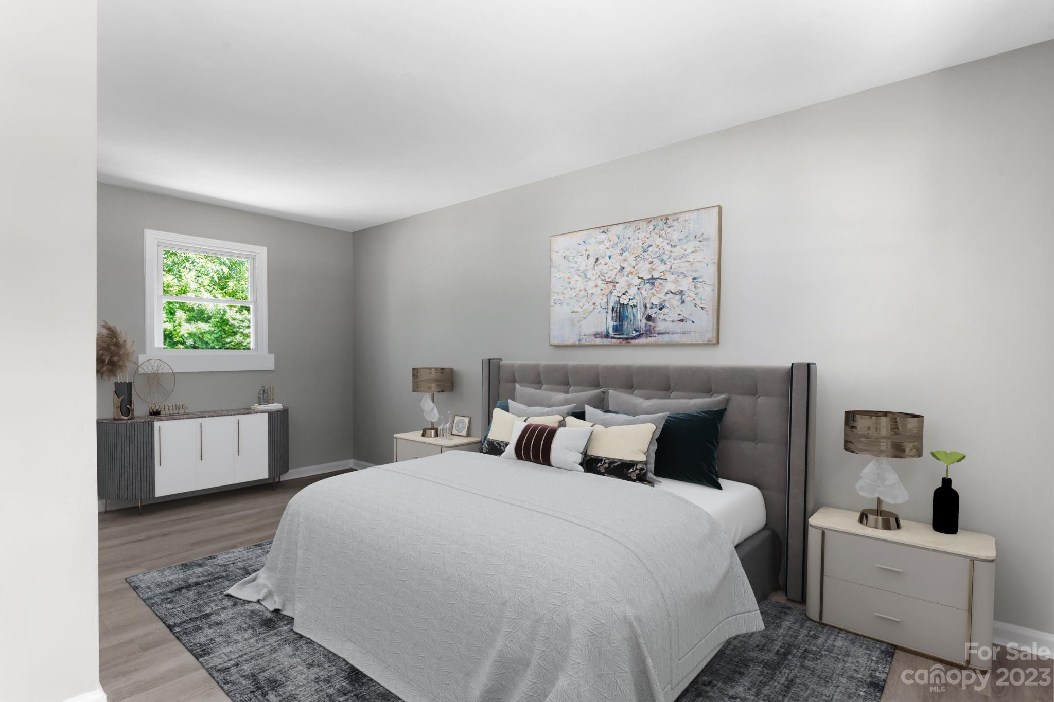 60 Hunter Bridge Road Stony Point, NC 28678 - Photo 17 of 43 a bedroom with a bed and a window