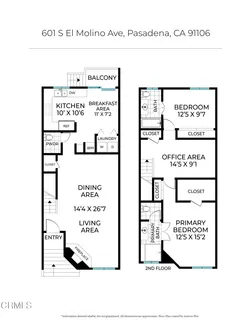 $795,000 | 601 South El Molino Avenue, Pasadena, CA 91106