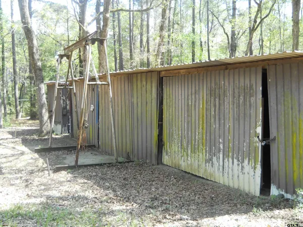 a view of wooden fence
