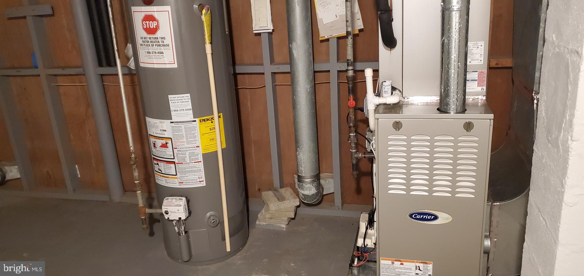 3228 Lynch Road Baltimore, MD 21219 - Photo 14 of 15 Carrier gas furnace and gas water heater 1 yr old