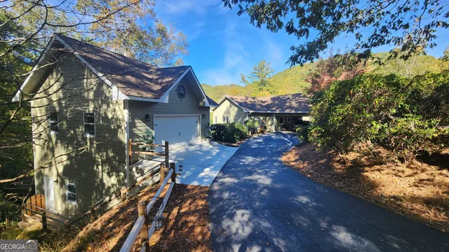 a view of a house with a patio