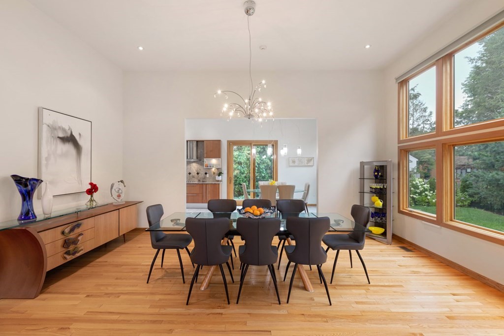 15 Deborah Road Newton, MA 02459 - Photo 6 of 33 a view of a dining room with furniture window and wooden floor