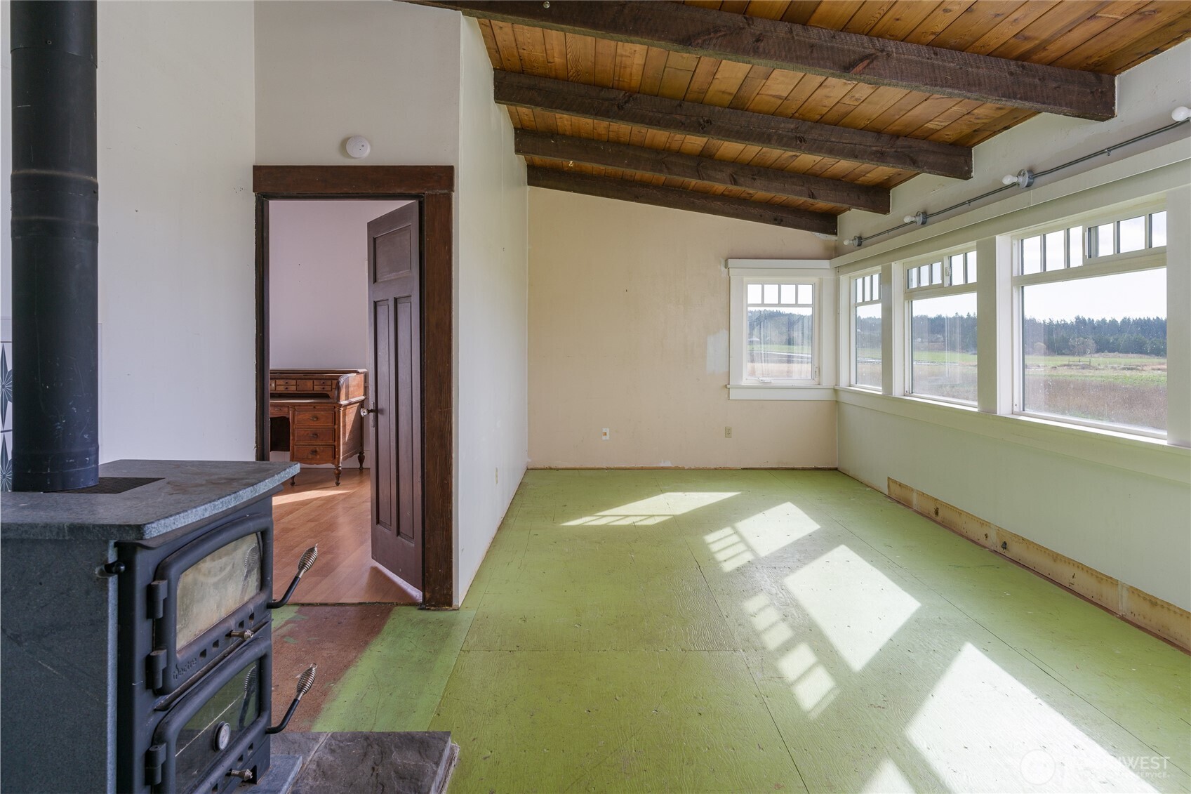 5625 Fisherman Bay Road Lopez Island, WA 98261 - Photo 28 of 40 a view of an empty room with a window